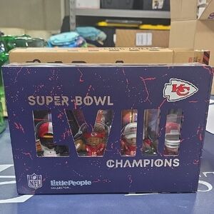 Fisher-Price Little People Kansas City Chiefs Superbowl LVIII collector Set New